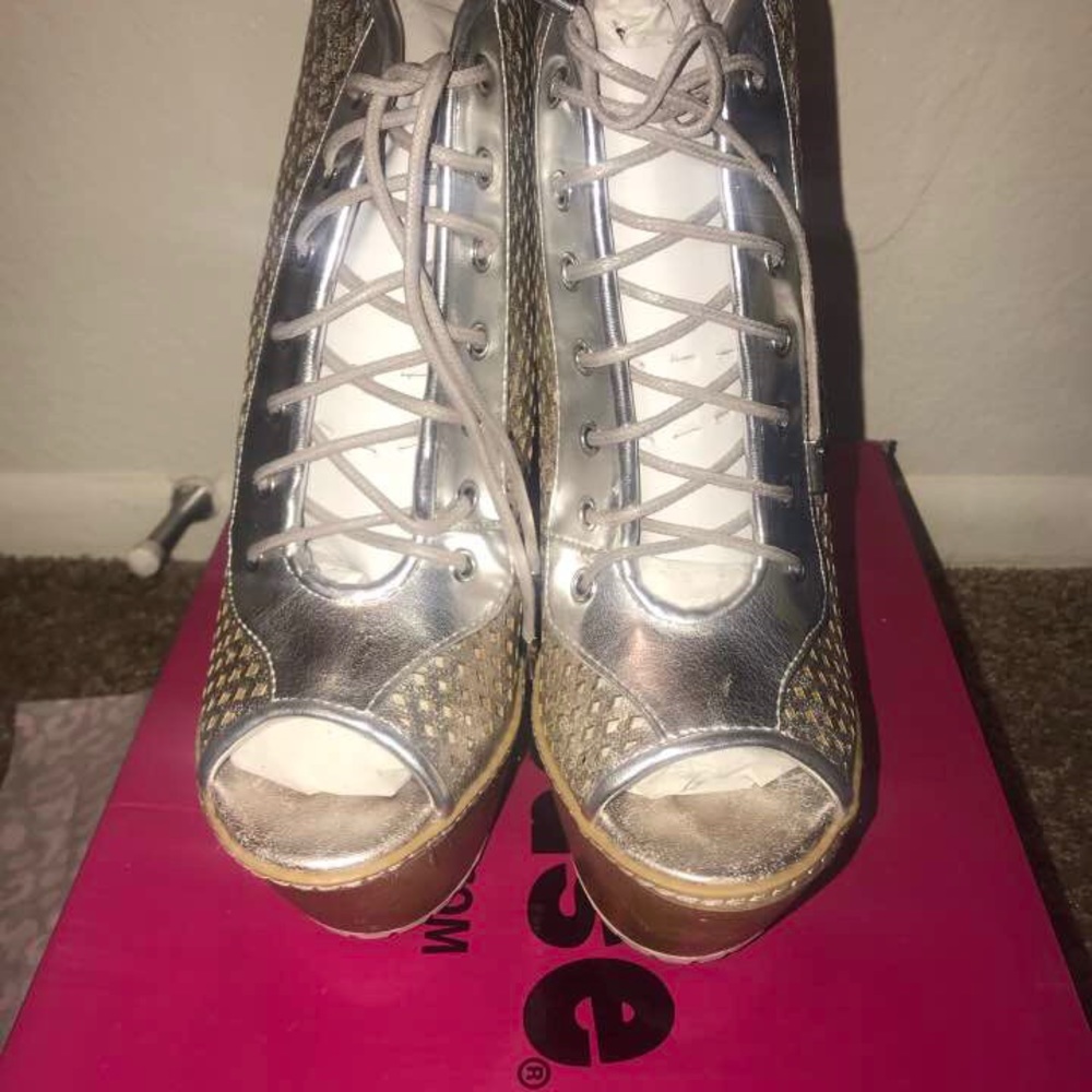 Silver heels